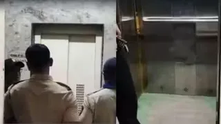 मुंबई के नालासोपारा में तेज रफ्तार से नीचे गिरी लिफ्ट (फोटो-सोशल मीडिया)