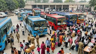 बिहार के लिए चलेंगी स्पेशल बसें (एआई जेनरेटेड तस्वीर)