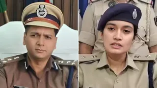 एसपी आशीष भारती और स्वीटी सहरावत। (फाइल फोटो)