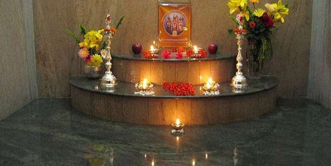 Image result for ghar men pooja ghar
