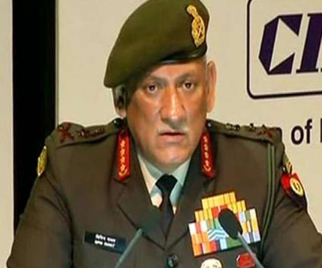 विरोधी देशों की सेना की तैयारी पर आर्मी चीफ बिपिन रावत ने फिर किया आगाह