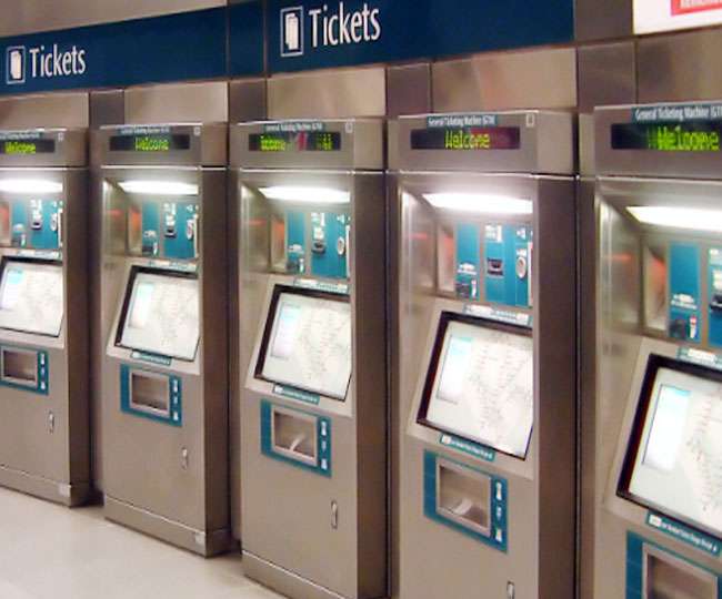 Delhi Metro ticket vending machine