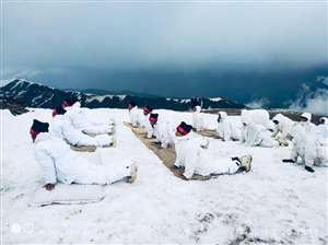 International Yoga Day 2019: सियाचीन की बर्फीली चोटियों से लेकर जम्मू के मैदानी इलाकों में दिखा योग का जोश Jammu News 