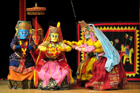 ramleela news - कठपुतली से दिखाई राम की लीला