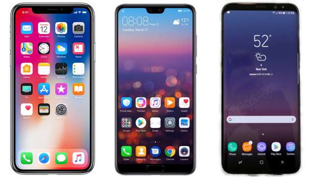 Iphone x vs samsung s9 vs huawei p20 pro