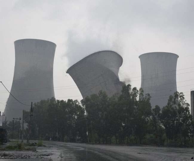 पानीपत Thermal plant में Blast कर गिराए गए तीन Cooling tower, जानें क्यों उठाया गया ऐसा कदम