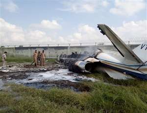 Image result for Plane Crash in aligarh