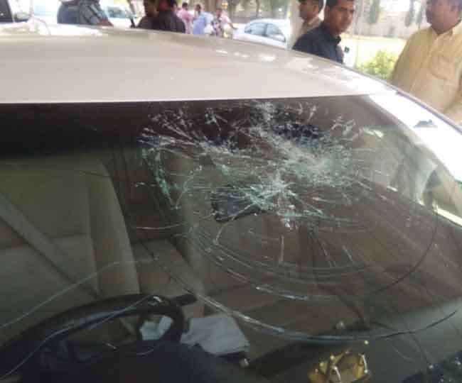 Attack on Haryana Health Minister car