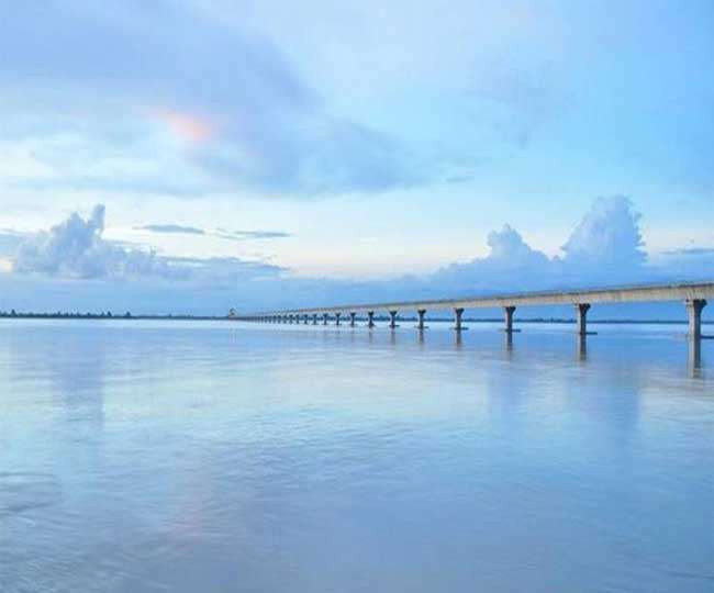 The country longest bridge on the Brahmaputra river is ready