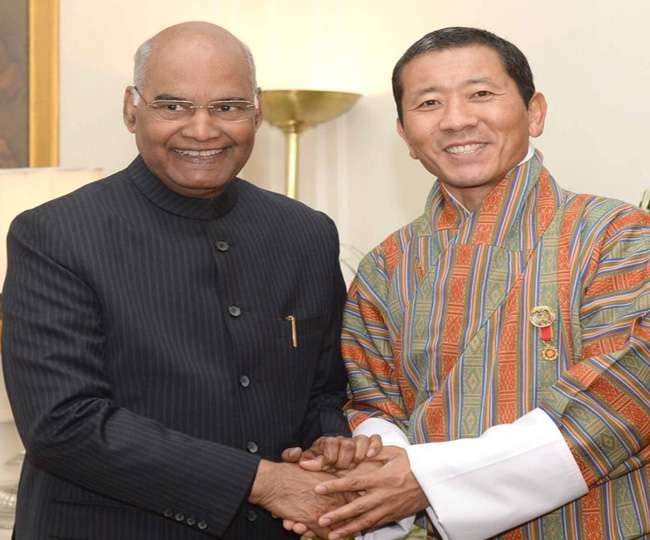 भूटान के प्रधानमंत्री ने राष्ट्रपति से की मुलाकात विभिन्‍न मुद्दों पर