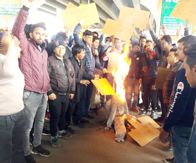 Anger people in panipat