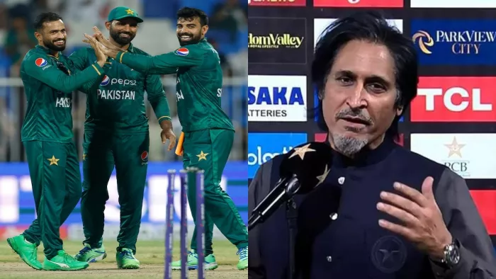 Ramiz Raja: रमीज राजा और पाकिस्तान की टीम (डिजाइन फोटो)