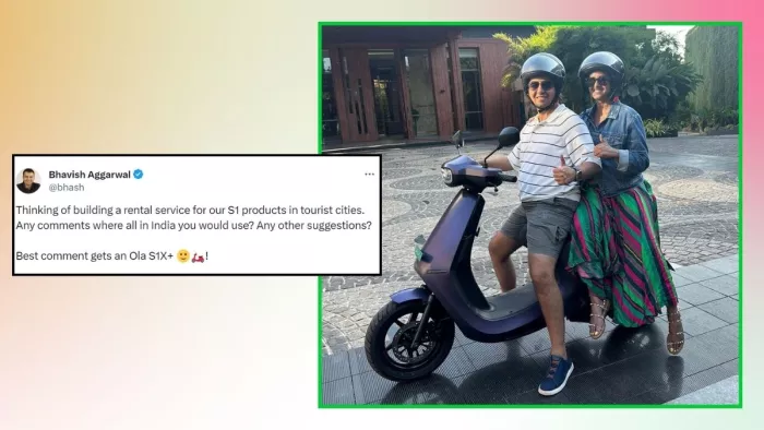 Ola Electric जल्द ही रेंटल सर्विस शुरू कर सकती है।