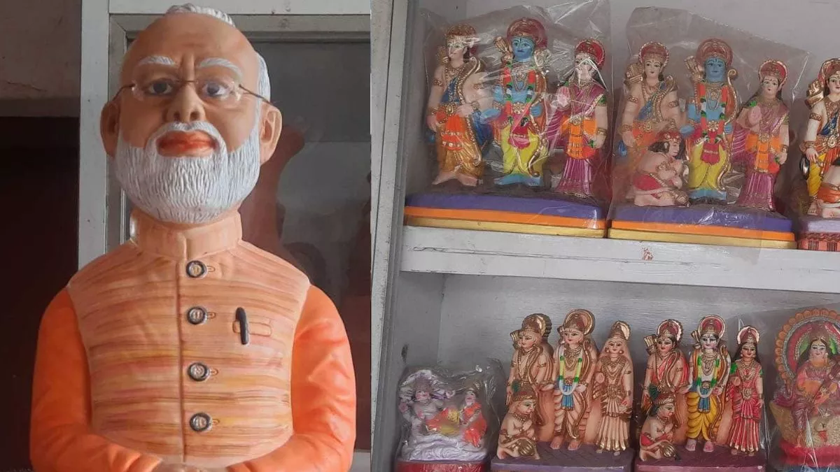 Photos: PM मोदी और यूपी CM योगी की मूर्त‍ियों की बिहार समेत कई प्रदेशों में डिमांड, इस वजह से लोगों में दिख रहा उत्‍साह