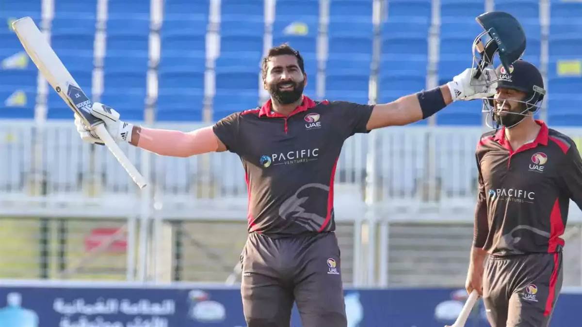 muhammad waseem became world first batsman to hit hundred sixes in a calender year surpassed rohit sharma uae vs afg