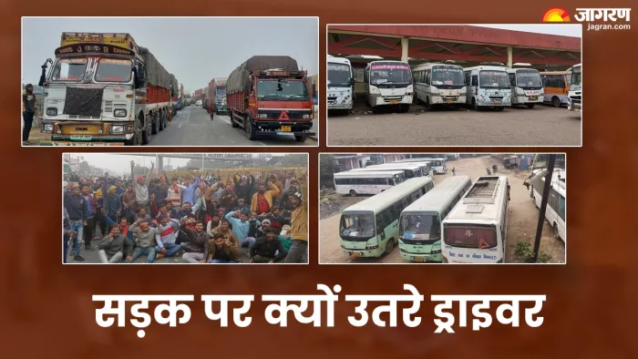 नए कानून के विरोध में राजस्थान, गुजरात, मध्य प्रदेश और यूपी के ड्राइवरों ने चक्काजाम करना शुरू कर दिया है।