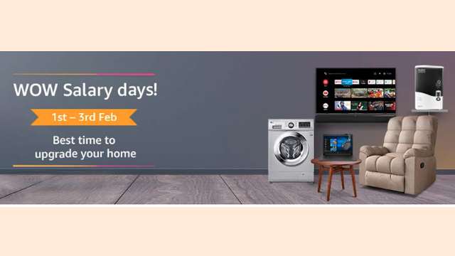 Amazon Announces WOW Salary Days Big Deals On Various Categories Check 