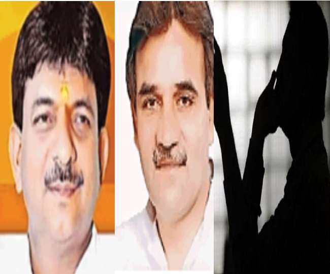 राज्यमंत्री कपिल देव और विधायक उमेश मलिक।