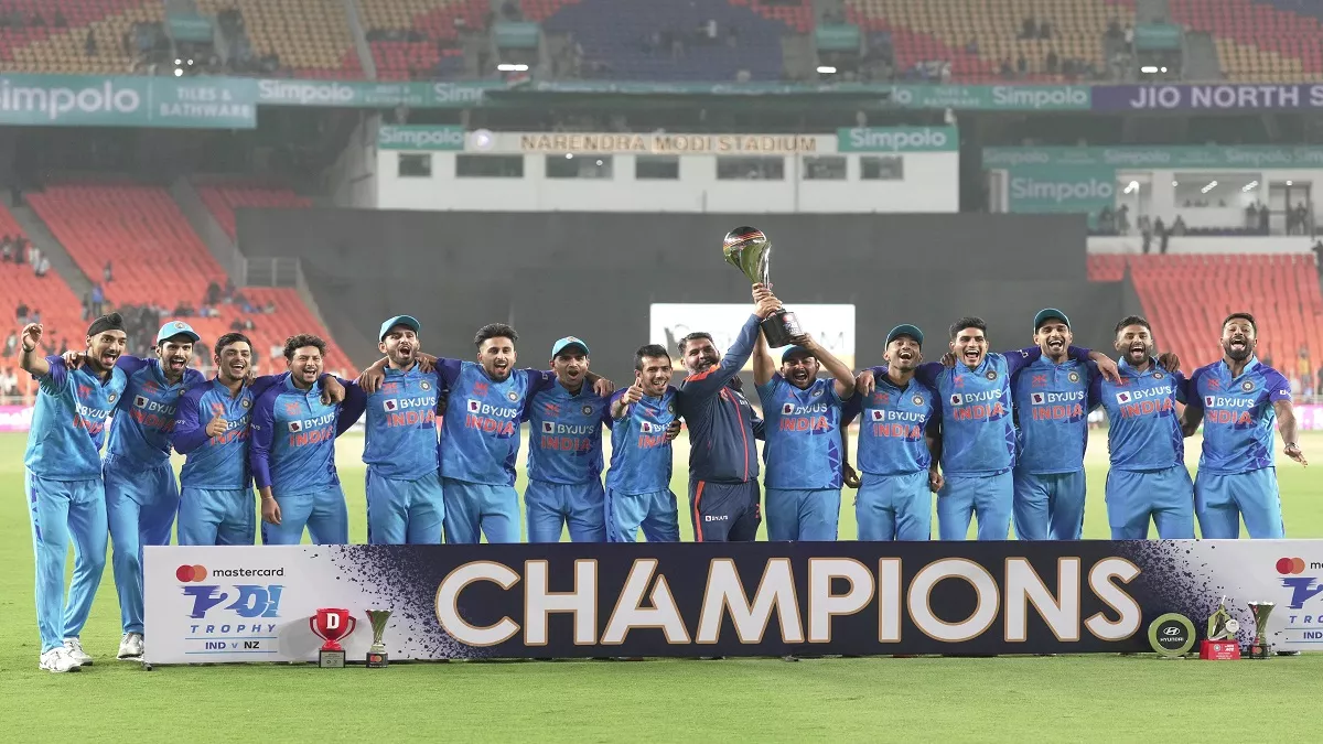 भारतीय टीम ने न्यूजीलैंड को 168 रन से हराया। फोटो- एपी
