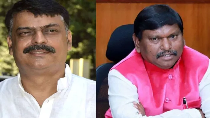 झारखंड मुक्ति मोर्चा के प्रदेश अध्यक्ष राजेश ठाकुर और केंद्रीय मंत्री अर्जुन मुंडा