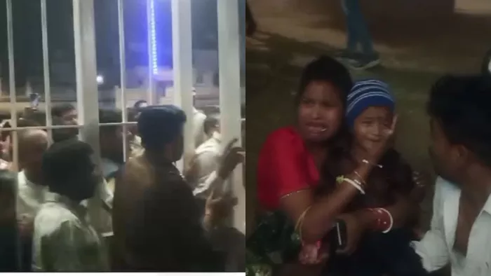 भगदड़ मचने के बाद मची अफरातफरी। (जागरण फोटो)