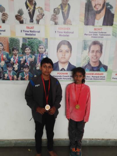 panipat players won eight medals in taekwondo