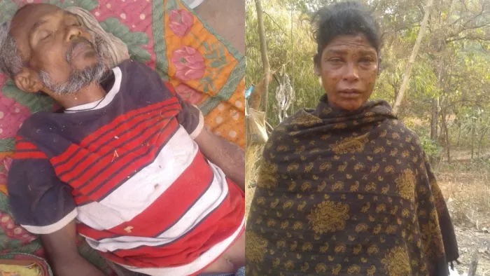 52 वर्षीय मृत कृष्णा पूर्ति और उनकी घायल पत्नी नंदी पूर्ति