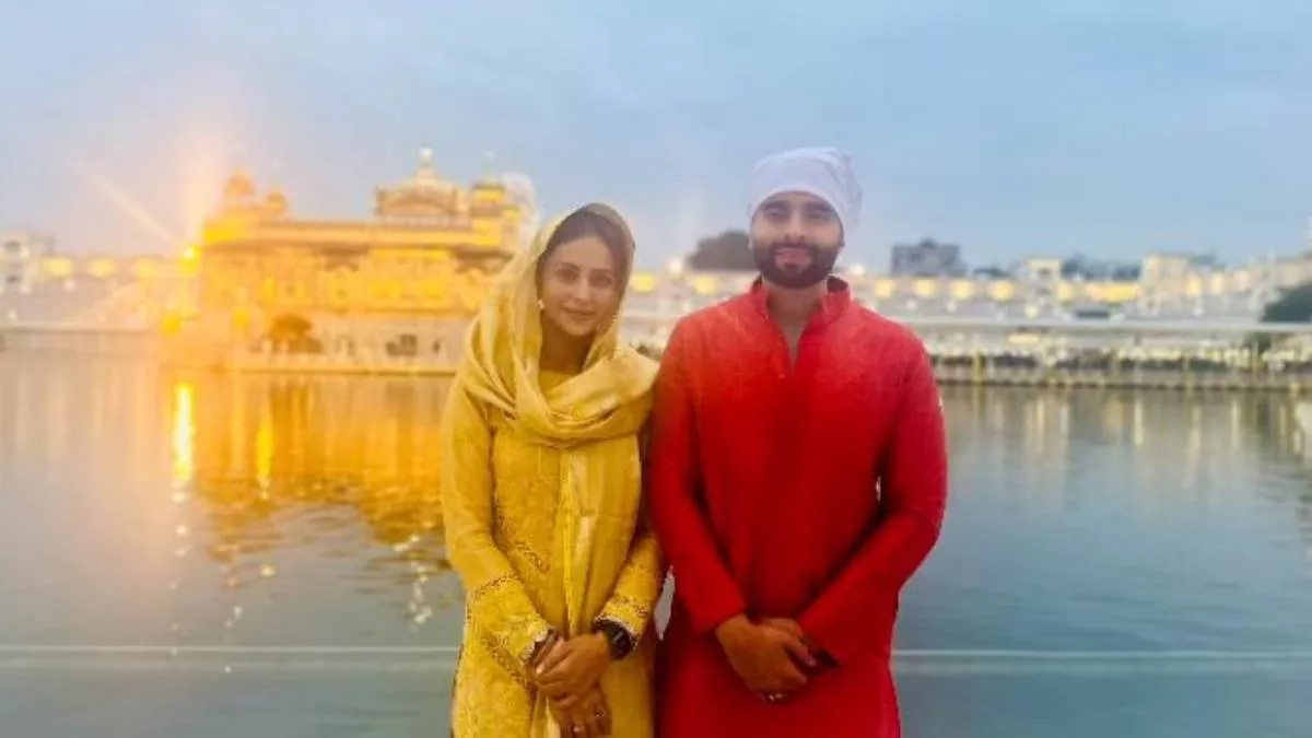 शादी के बाद Rakul Preet और जैकी भगनानी ने गोल्डन टेम्पल में टेका मत्था,  न्यूली मैरिड कपल की फोटोज आईं सामने - Rakul Preet Singh and Jackky Bhagnani  visits Golden Temple in