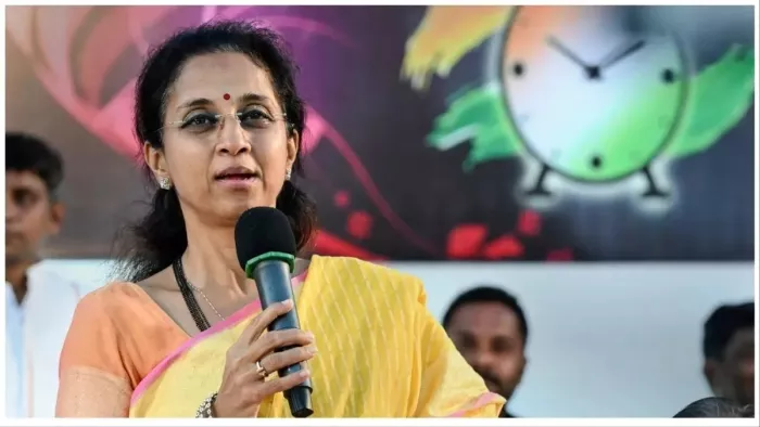 सुप्रिया सुले ने वाट्सऐप स्टेटस पर दिए अपनी उम्मीदवारी के संकेत। फाइल फोटो।