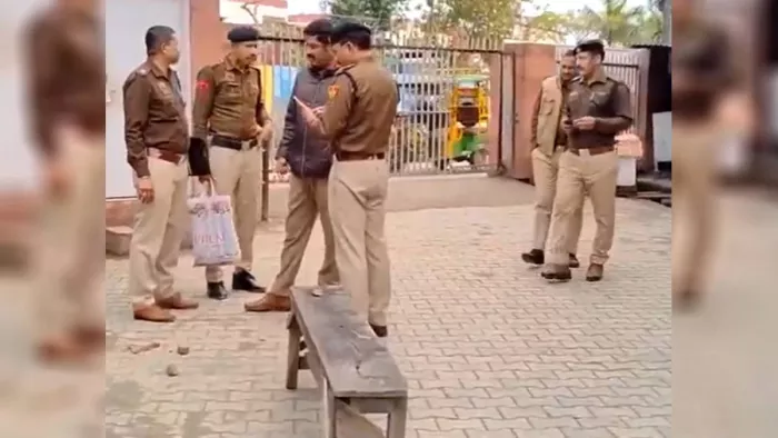 अंबाला के कोर्ट परिसर में चली गोली (फोटो- सोशल मीडिया)