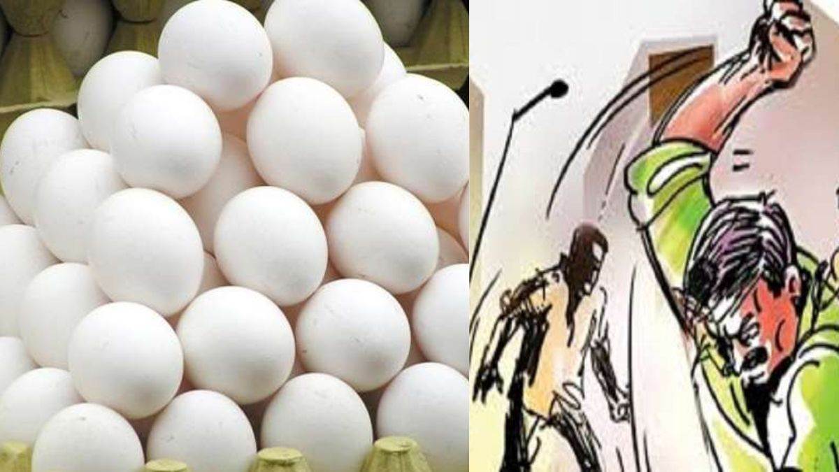 when asked for money for eggs the shopkeeper head was broken by hitting a brick the attacker absconded