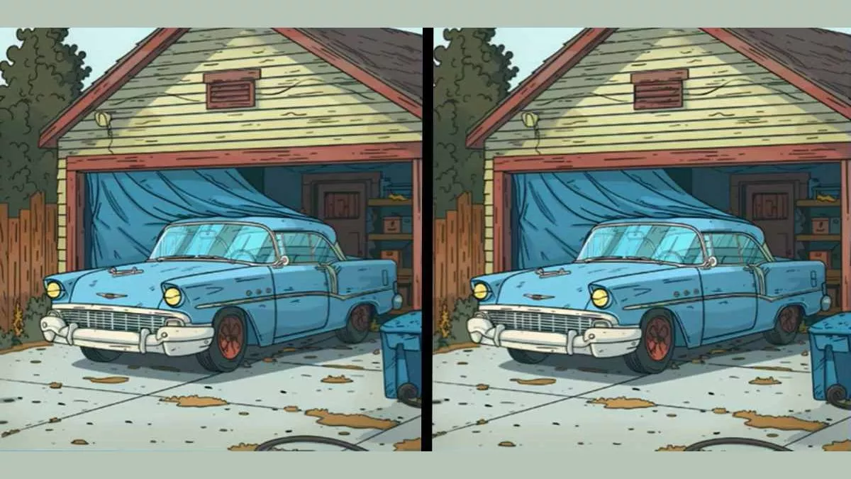 Optical Illusion: गैरेज में खड़ी 'कार' की इन दो तस्वीरों में हैं 3 अंतर, 10 सेकंड में ढूंढ सकते हैं आप?