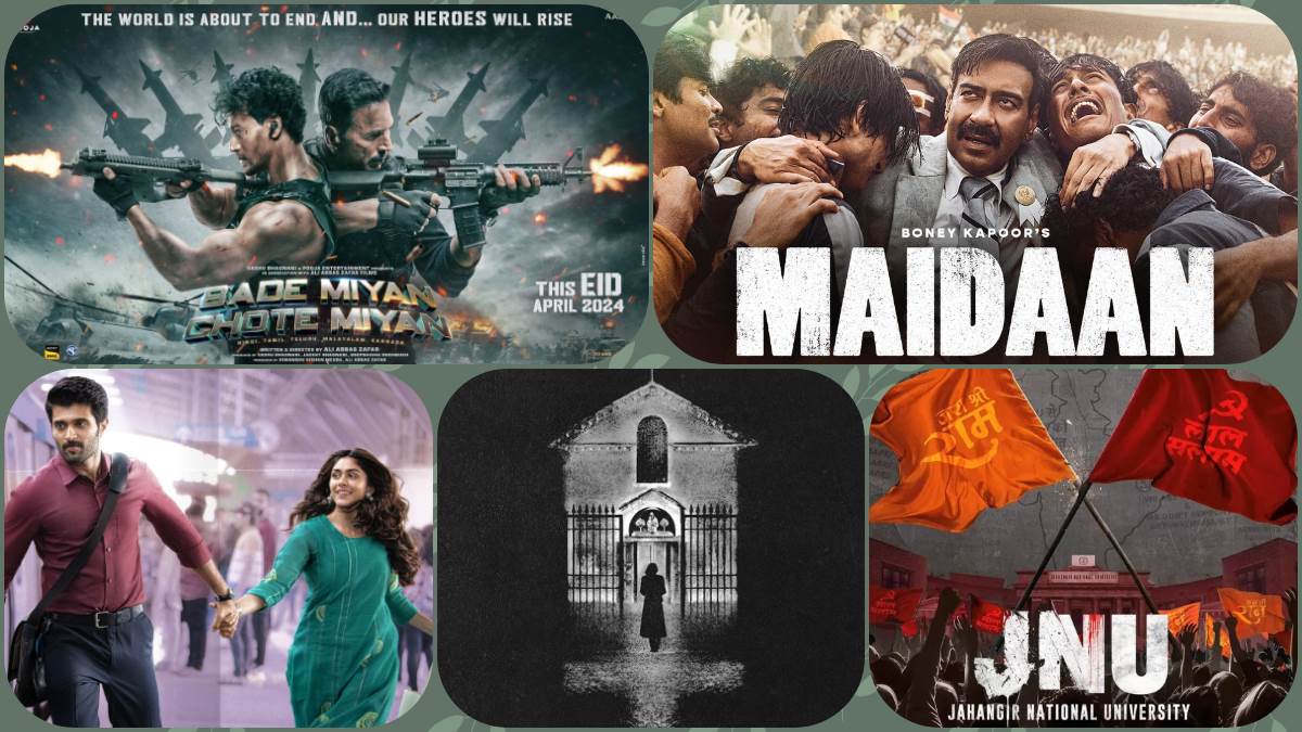 bade miyan chote miyan maidaan jnu family star the first omen movies april theatre releases amid lok sabha chunaav2024