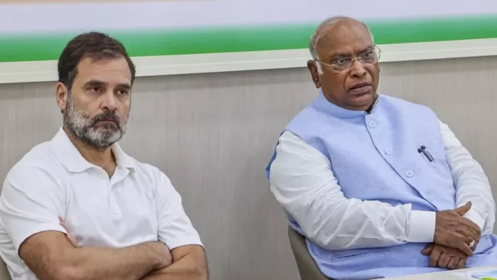 गुजरात के जामनगर में कांग्रेस के 800 कार्यकर्ता भाजपा में शामिल हुए।(फोटो सोर्स: जागरण)