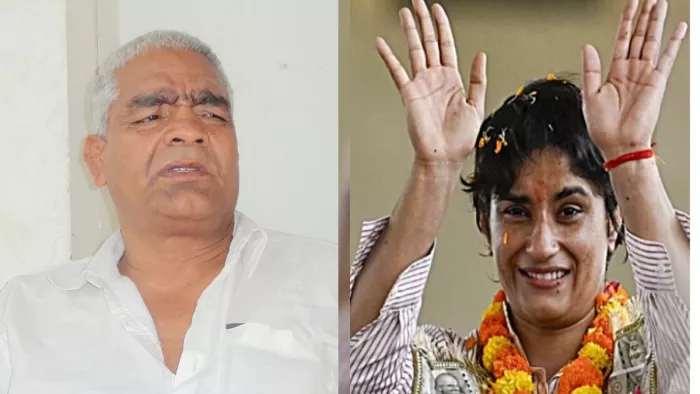 महावीर फोगाट ने विनेश फोगाट को लेकर दिया बयान (File Photo)