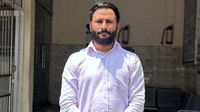 साइबर थाना पुलिस की गिरफ्त में सोनू पाल। सौ. मीडिया सेल