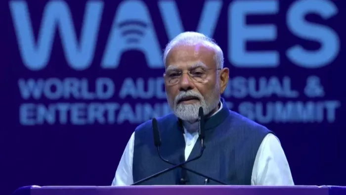 पीएम मोदी ने वेव्स समिट का किया एलान (फोटो सोर्स- बीजेपी एक्स हैंडल)