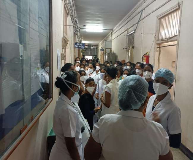 outsourcing nurses uproar in ranchi rims read ranchi latest news