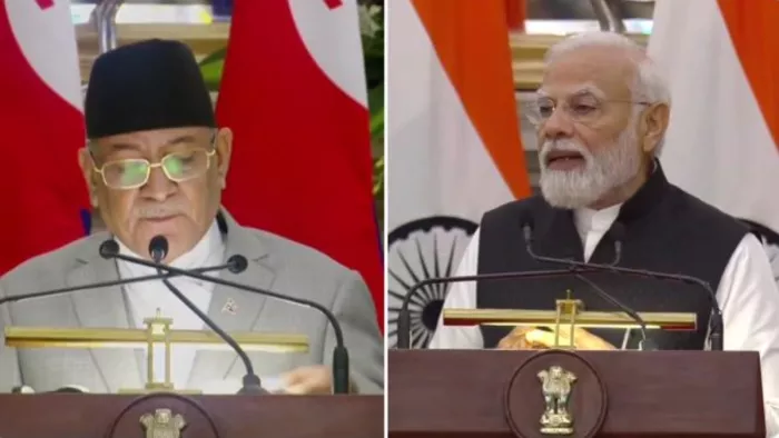 नेपाल के PM भारत के चार दिवसीय दौरे पर