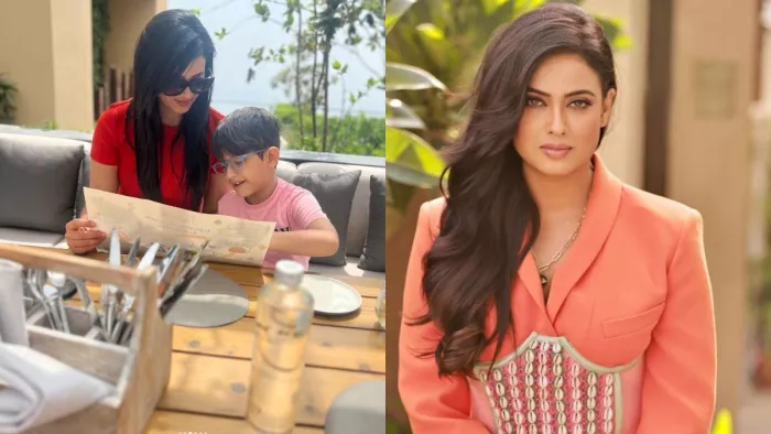 File Photo of Shweta Tiwari and son Reyansh