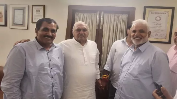 पानीपत के इनेलो जिलाध्यक्ष रहे राजपाल रोड ने थामा कांग्रेस का हाथ।