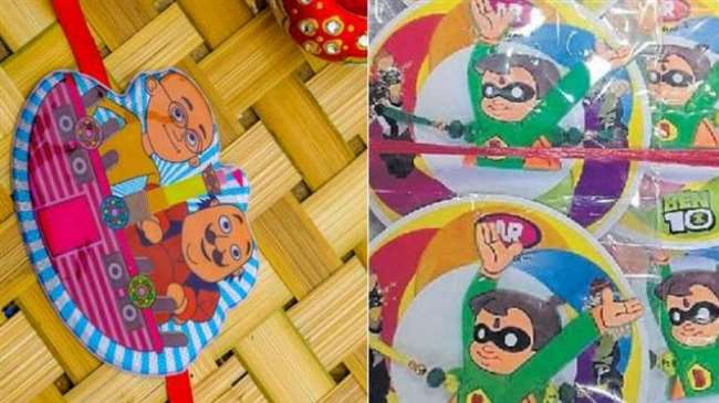 Rakhas Bandhan 2020: मोटू-पतलू व छोटा भीम की राखियां बच्चों को भा रही - Rakhi of Motu Patlu and Chhota Bheem are pleasing to children Rakhas Bandhan 2020: मोटू-पतलू व छोटा भीम की राखियां बच्चों को भा रही - Rakhi of Motu Patlu and Chhota Bheem are pleasing to children