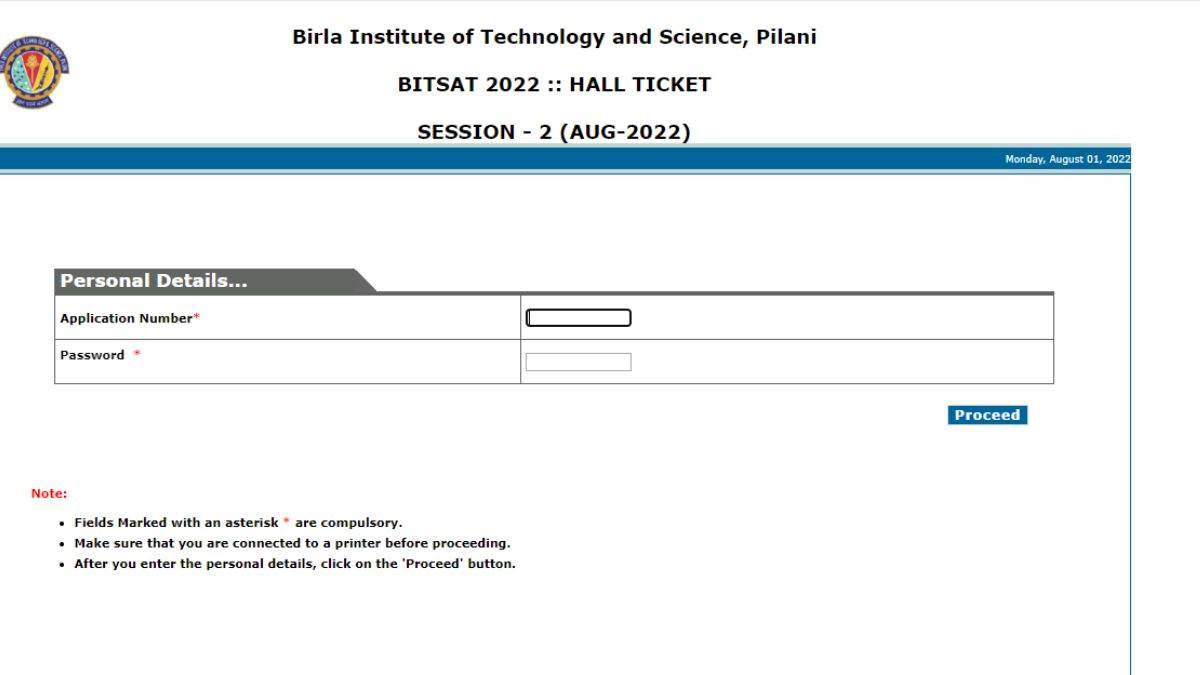 BITSAT 2022 Session 2 admit card रिलीज, इन आसान स्टेप्स से