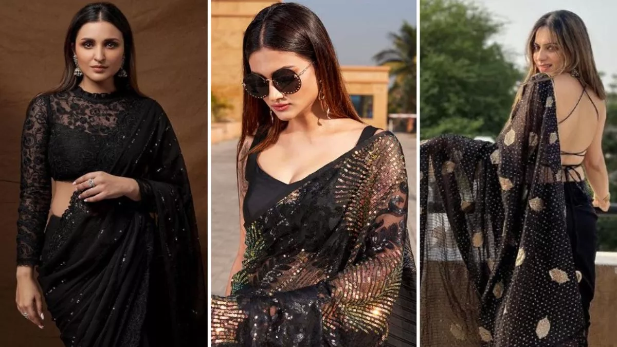 शादी में इन Black Saree को पहनकर दिखाएं जलवे, गॉर्जियस लुक के लिए इनका नहीं कोई मुकाबला