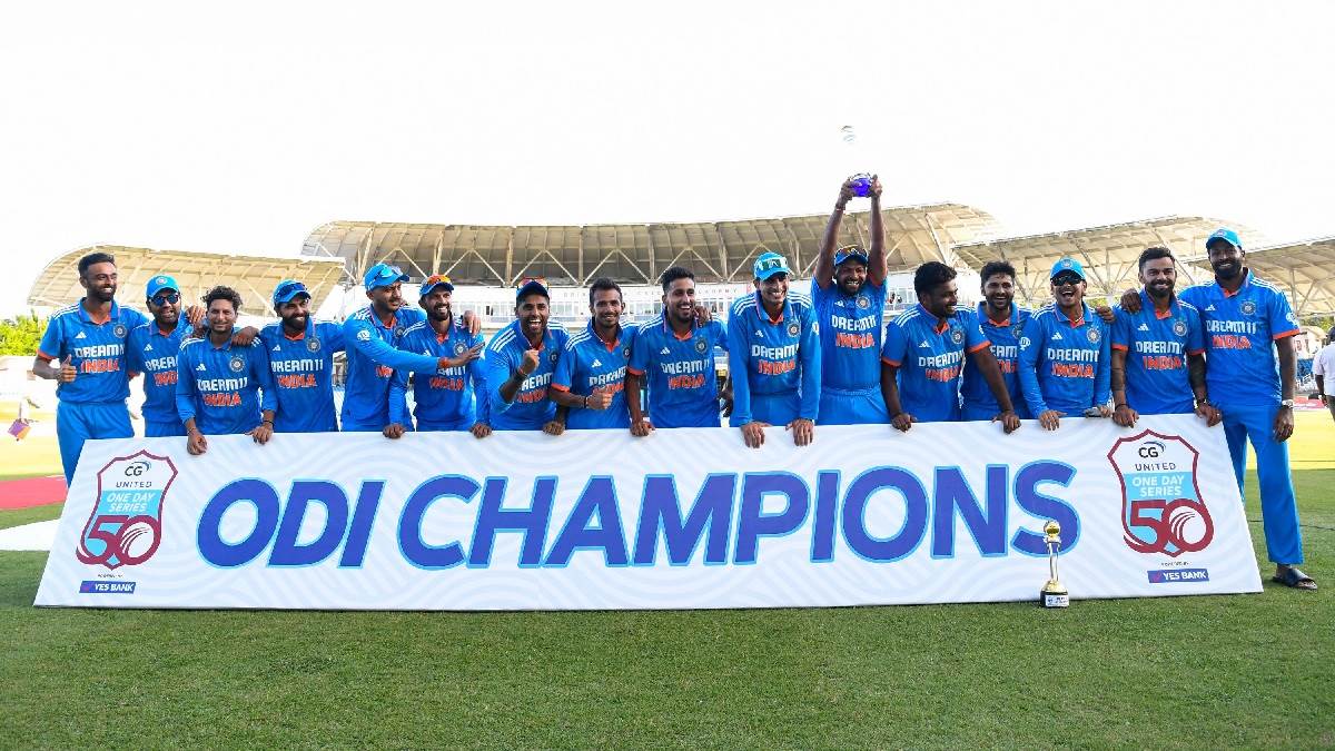 IND vs WI Highlights: भारत ने जीती सीरीज, आखिरी वनडे मैच में वेस्टइंडीज को  200 रन से हराया-West Indies vs India IND vs WI India Defeated west Indies  by 200 runs in