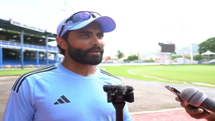 Ravindra Jadeja defends Team India new experiments during WI ODI. Image Screengrab from BCCI twitter