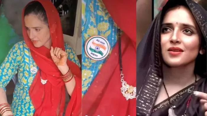 Seema Haider ने मेरा भारत महान का बैज लगाकर वीडियो किया वायरल