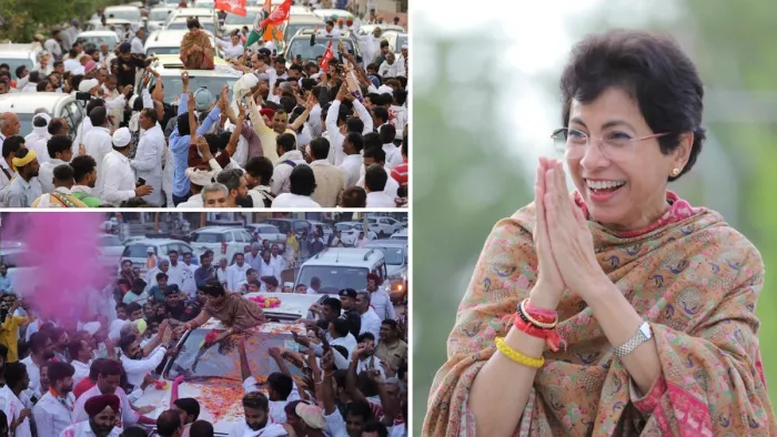 Haryana News: कुमारी सैलजा चुनाव प्रचार के दौरान (सोशल मीडिया पेज)