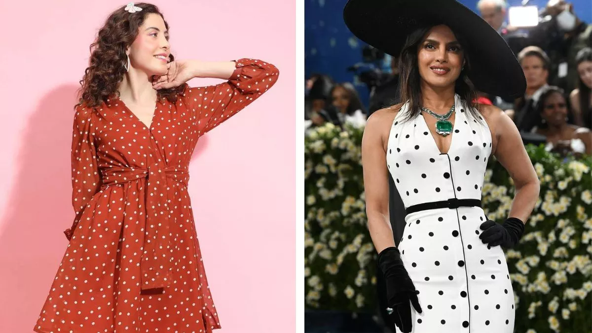 Polka Dot का रेट्रो लुक बना फैशन का नया स्टेटमेंट, प्रियंका चोपड़ा से लेकर कॉलेज गर्ल्स तक हैं दीवानी