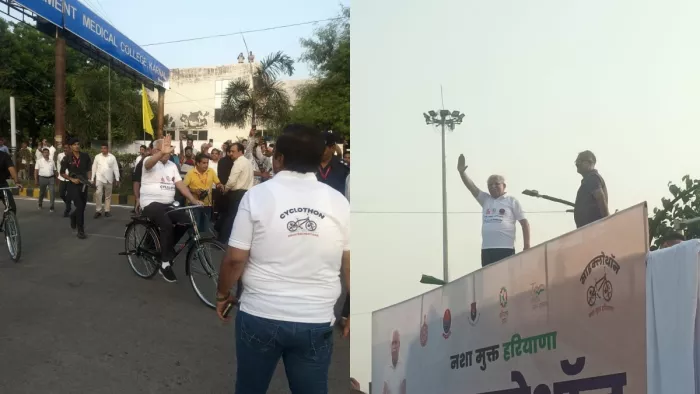 Cyclothon Rally: करनाल से शुरू हुई साइक्लोथॉन रैली, साइकिल पर सावर होकर पहुंचे CM